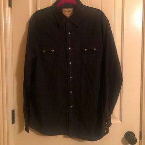 Wrangler “Man in Black” Pearl Button shirt - XL